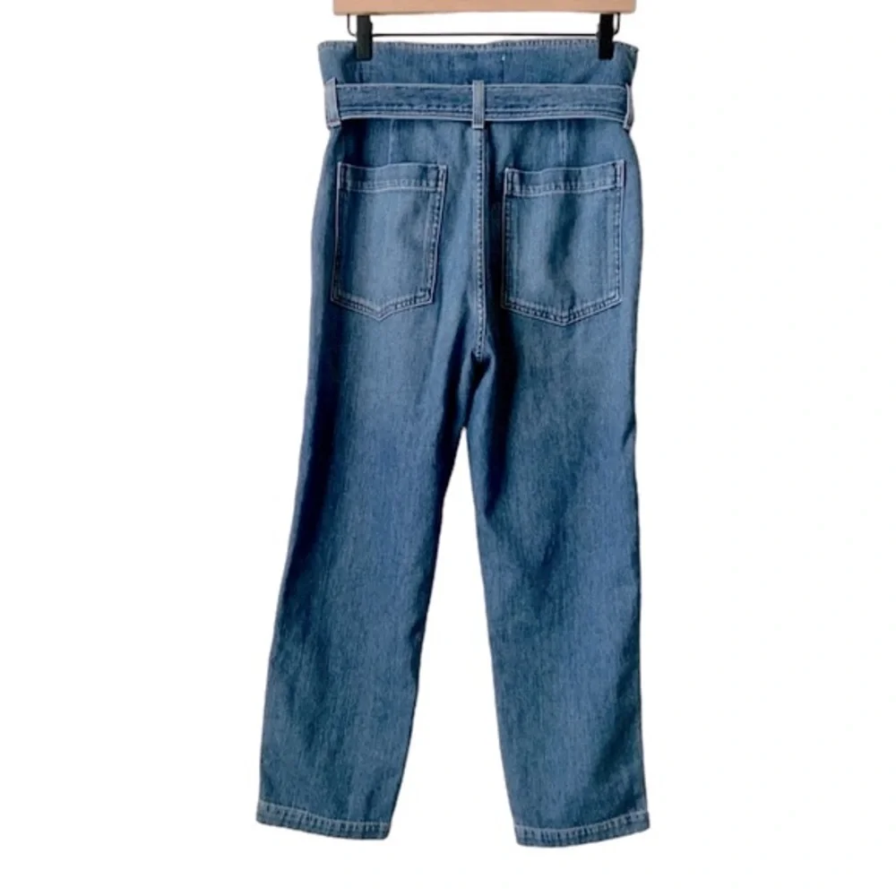 CITIZENS OF HUMANITY Noelle Belted Cargo Jeans High Waist Crop Blue Size 27 - Picture 6 of 16